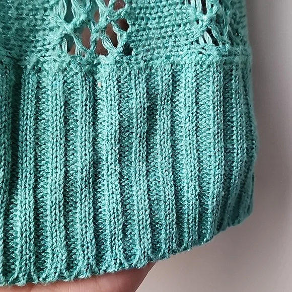 Vintage Marciano Boat Neck Pointelle Knit Tank Top - Picture 3 of 8